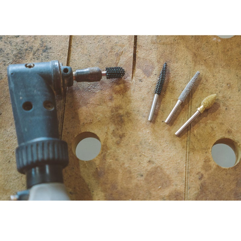 Kutzall Extreme Cylinder Burr, 1â„8" Shaft, Very Coarse - Wood Carving Bit for Dremel, Foredom, DeWalt, Milwaukee. Abrasive Tungsten Carbide, 1â„4" (6.3mm) Dia. X 1â„2" (12.7mm) Length, CX-14-EC - Image 5